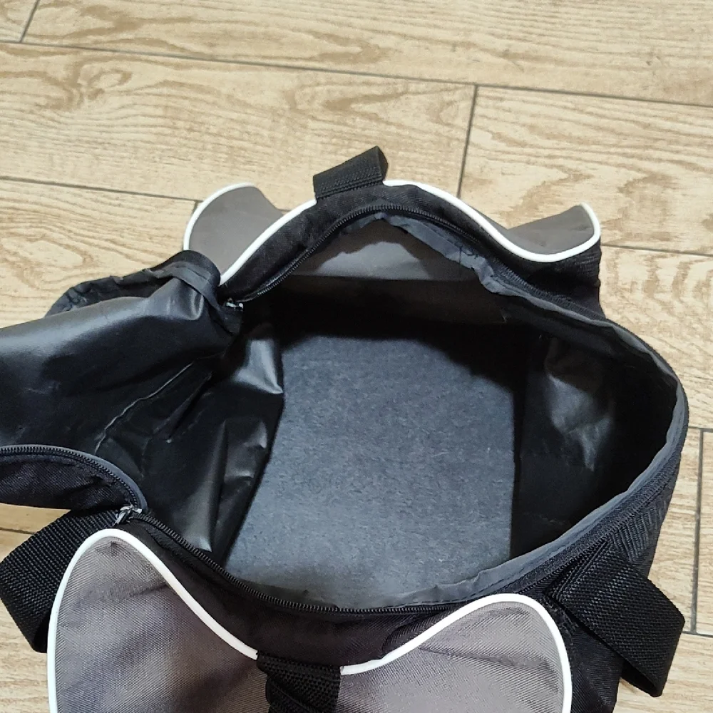 Adidas Classic Black Duffel Bag with White Accents - Picture 11 of 11